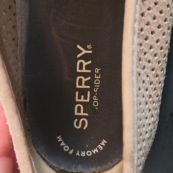 Sperry Top-Side Seaside Perforated Rose Shoes Size 9 - Picture 7 of 8